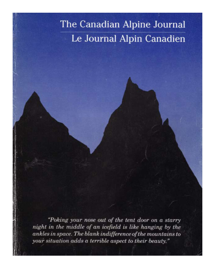 Canadian Alpine Journal 1988 cover